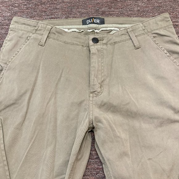 Duer T2X Live Free Men's 36 x 32 Flex Stretch Pants Athletic Cargo Performance - Picture 3 of 14